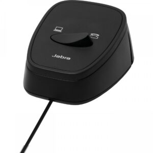 Jabra Link 180 Switch seamlessly between desk and softphone, Plug & Play solution for corded Jabra Headsets with PC-based audio and voice- applications